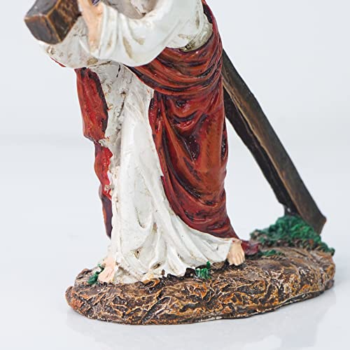 Jesus Cross Statue for Home, Church, Office Decor