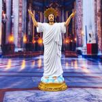MACLARONX Risen Jesus Statue, Divine Mercy Lord Figurine