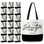 20 Christian Bible Canvas Tote Bags for Women