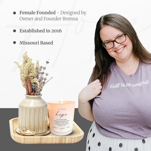 Inspirational Bible Verse Soy Candle - Christian Women's Gift