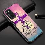 Galaxy A03S Christian Cross Bible Verse Protective Case
