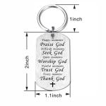 Religious Keychain Christian Gift Idea Bible Verse Spiritual