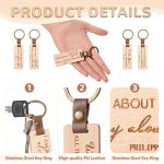 Wooden Bible Keychain Set: Religious Engraved Gift Collection