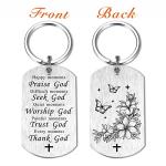 Religious Keychain Christian Gift Idea Bible Verse Spiritual