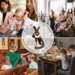 Hand-Painted Jesus Figurine for Baptism and Communion