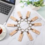 Wooden Bible Keychain Set: Religious Engraved Gift Collection