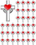 Bulk Cross and Heart Lapel Pins for Christians