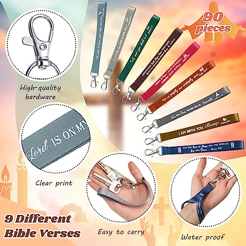 90 Christian Keychains Bible Verse Inspirational Religious Gifts