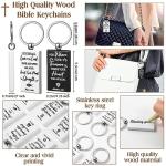 Christmas Religious Keychains Bulk Pack with Bible Verses
