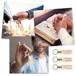 Wooden Bible Keychain Set: Religious Engraved Gift Collection