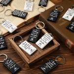 Christmas Religious Keychains Bulk Pack with Bible Verses