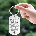 Religious Keychain Christian Gift Idea Bible Verse Spiritual