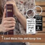 Christmas Religious Keychains Bulk Pack with Bible Verses