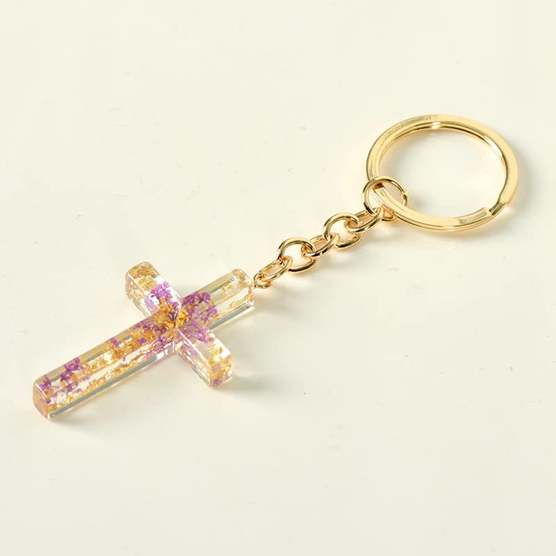 Resin Cross Keychains - Christian Gifts for Women/Men/Children