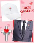 Bulk Cross and Heart Lapel Pins for Christians
