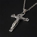 Sevenfly Jesus Christ Crucifix Men's Necklace: Antique Cross