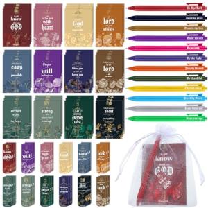 Christian Gifts Set: Notebooks, Bookmarks, Pens, Organza Bags