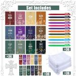 Christian Gifts Set: Notebooks, Bookmarks, Pens, Organza Bags