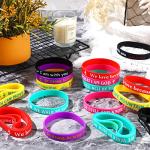30 Christian Bible Rubber Bracelets with Inspirational Verses