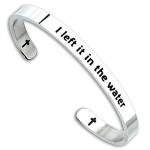 Kivosliviz Baptism Bracelet: Water Cuff for Women