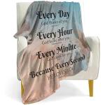 QETXVI Bible Verse Inspirational Thoughts and Prayers Blanket