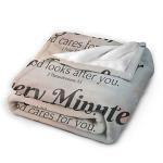 QETXVI Bible Verse Inspirational Thoughts and Prayers Blanket