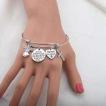 Angel Prayer Cross Bracelet - Baptism Day Religious Gift