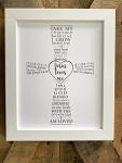 Jesus Loves Me Frame for Baby's Religious Occasions
