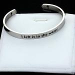 Kivosliviz Baptism Bracelet: Water Cuff for Women