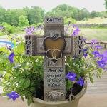Abbey Gift Marriage Wall Cross with Bible Verse