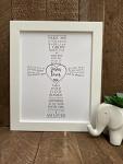 Jesus Loves Me Frame for Baby's Religious Occasions