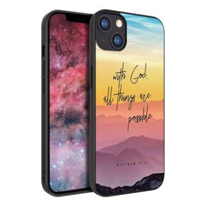 God All Things Possible Bible Verse Phone Case