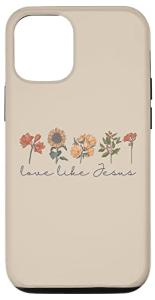Jesus Love Bible Scripture Boho Flowers iPhone 14 Case