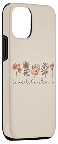 Jesus Love Bible Scripture Boho Flowers iPhone 14 Case