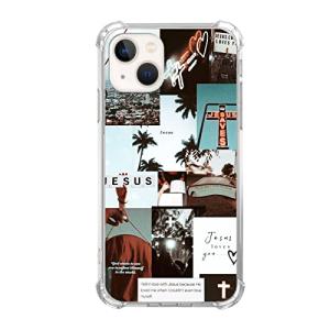 Jesus Cross Collage iPhone 14 Aesthetic Case Cover