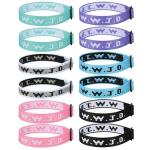 12-Piece WWJD Adjustable Bracelet Set for Christians