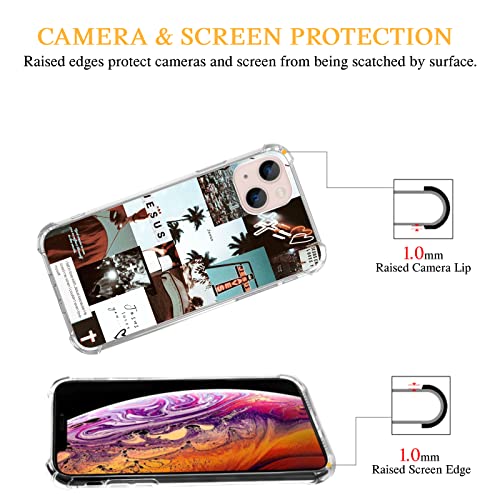 Jesus Cross Collage iPhone 14 Aesthetic Case Cover