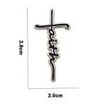 Faith Cross Enamel Pin Badge for Brooch