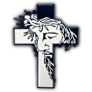 Jesus Christ & Cross Enamel Pins for Religious Faith