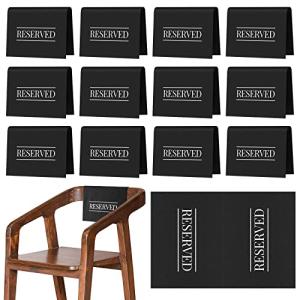 Black and White Reserved Seating Signs for Events