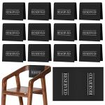 Black and White Reserved Seating Signs for Events