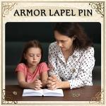 Christian Armor Lapel Pins Set - 16 Pcs