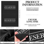 Black and White Reserved Seating Signs for Events