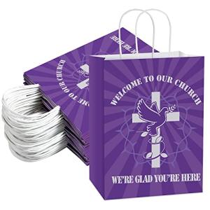 24 Pack Church Welcome Gift Bags – Purple