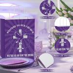 24 Pack Church Welcome Gift Bags – Purple