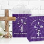 24 Pack Church Welcome Gift Bags – Purple