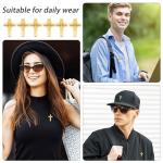 Bulk Gold Cross Pins with Cards and Bags