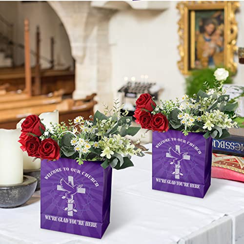 24 Pack Church Welcome Gift Bags – Purple