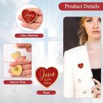 100 Pcs Religious Jesus Pins Set for Christian Favors