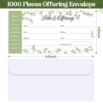 1000 Church Offering Envelopes for Tithes and Donations